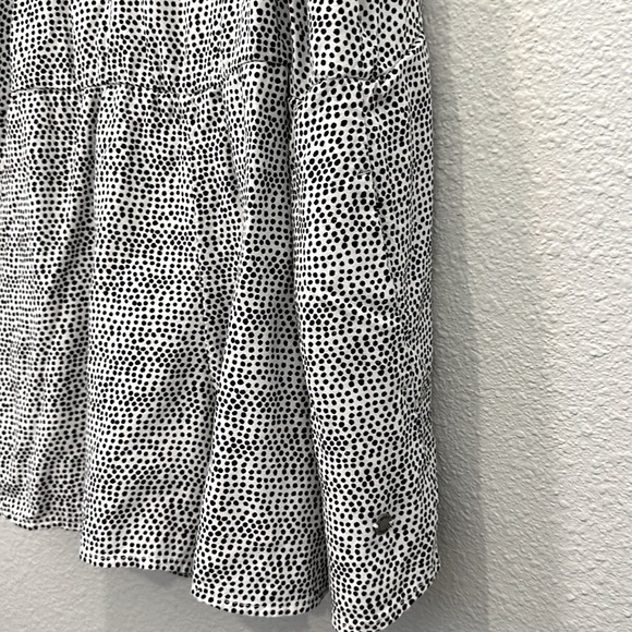 Roxy Black and White Polka Dot Romper with Pockets - Picture 7 of 8